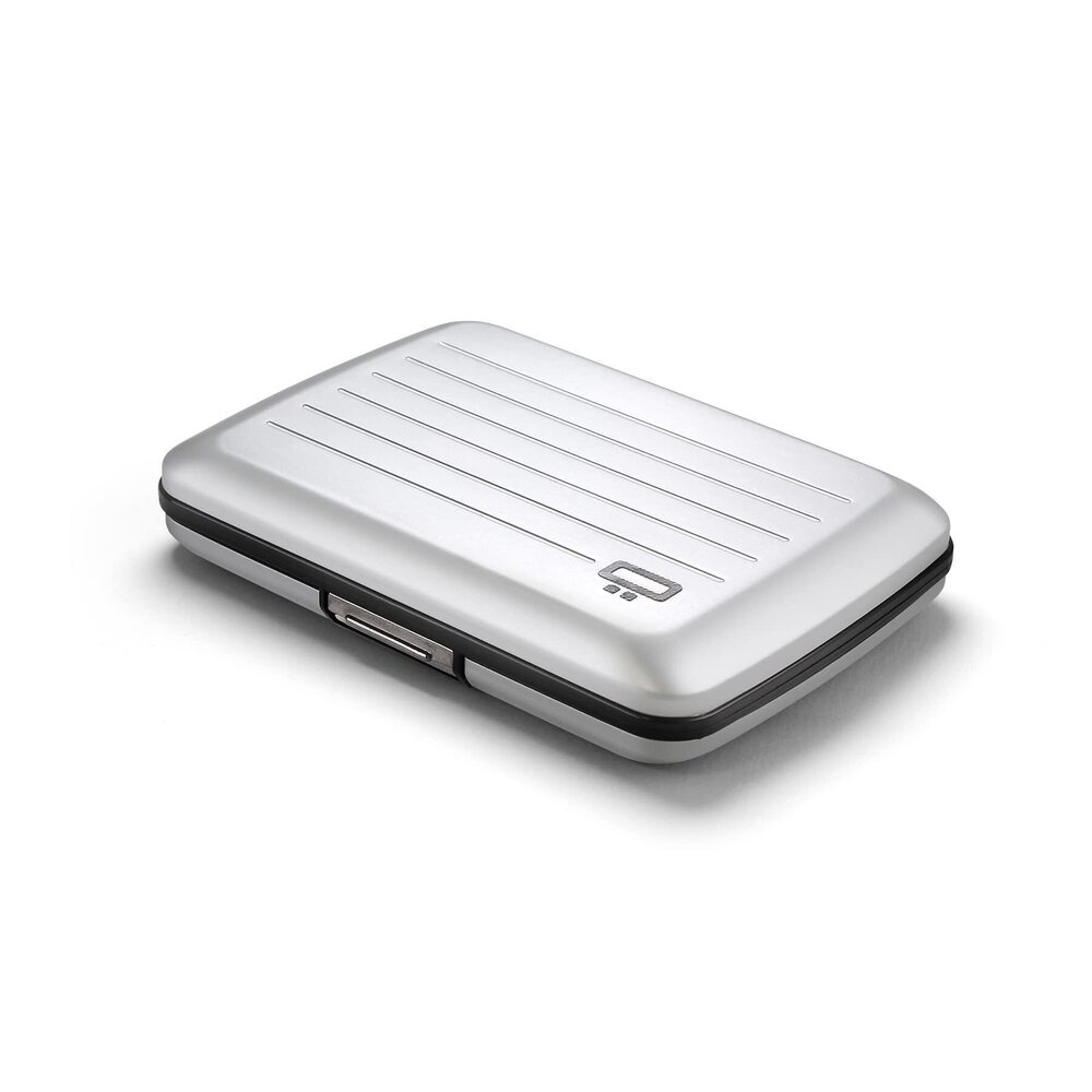 3259 Aluminum card holder with metal lock, RFID protection against fraud